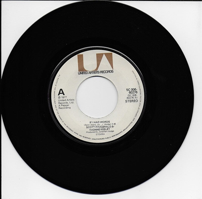 Scott Fitzgerald & Yvonne Keeley - If i had words