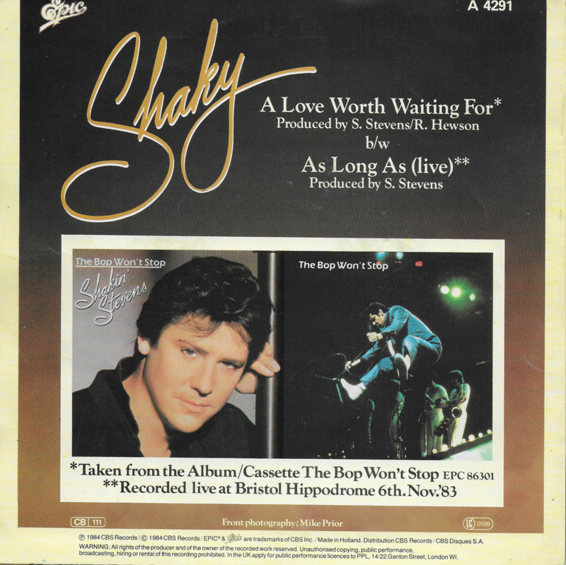 Shakin' Stevens - A love worth waiting for