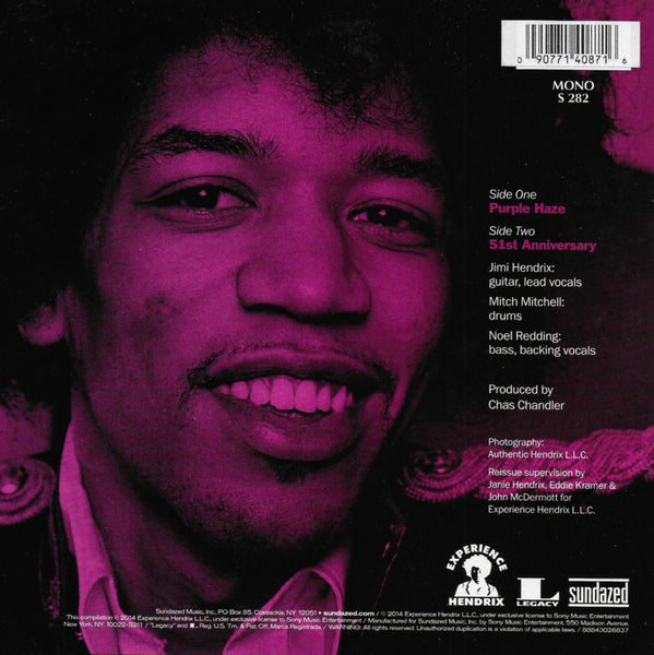 Jimi Hendrix Experience - Purple haze / 51st Anniversary (Amerikaanse uitgave)