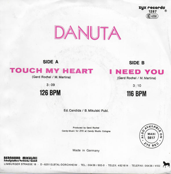 Danuta - Touch my heart