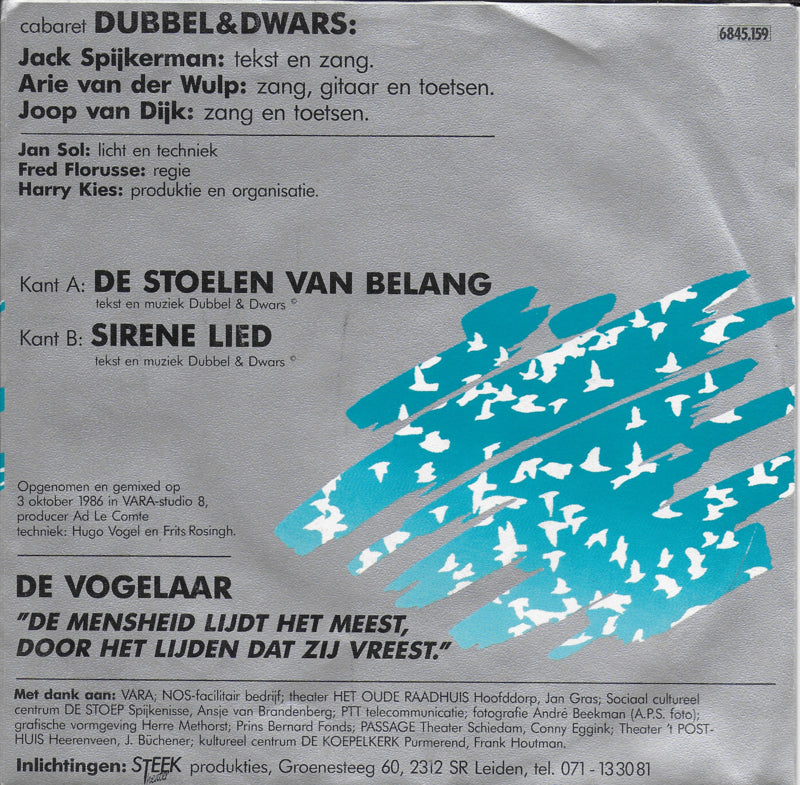 Cabaret Dubbel & Dwars "De Vogelaar" - De stoelen van belang