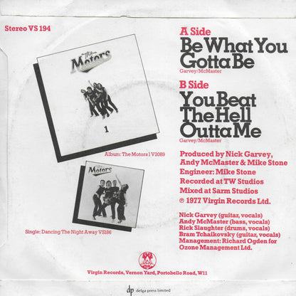 Motors - Be what you gotta be (Engelse uitgave)
