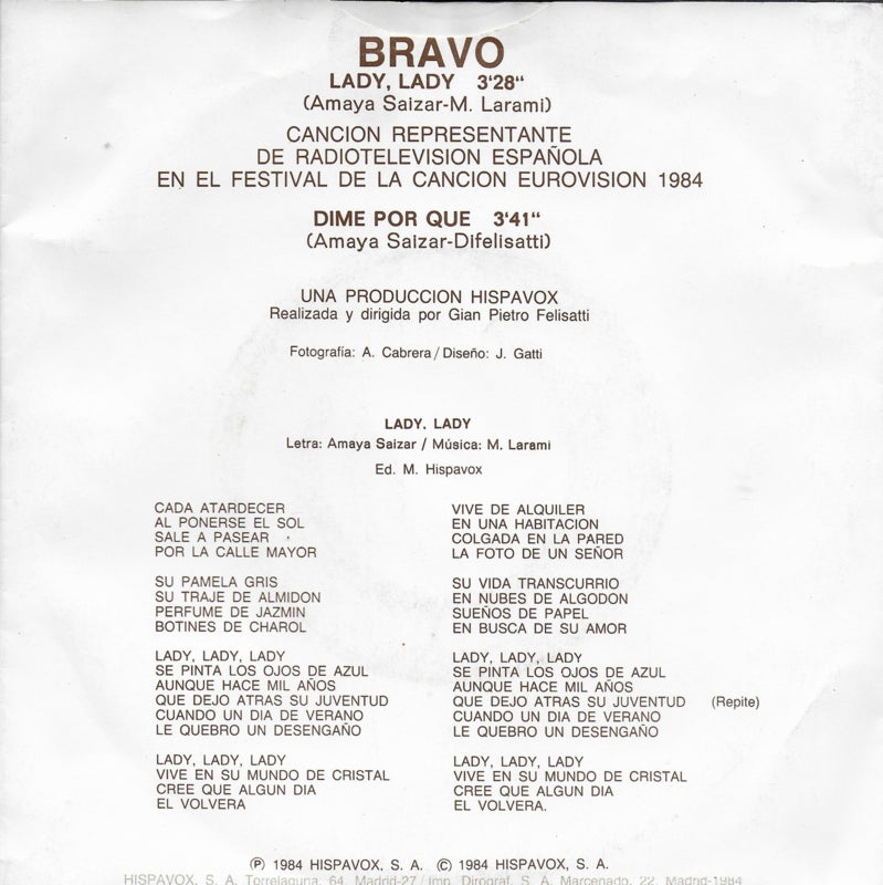 Bravo - Lady lady