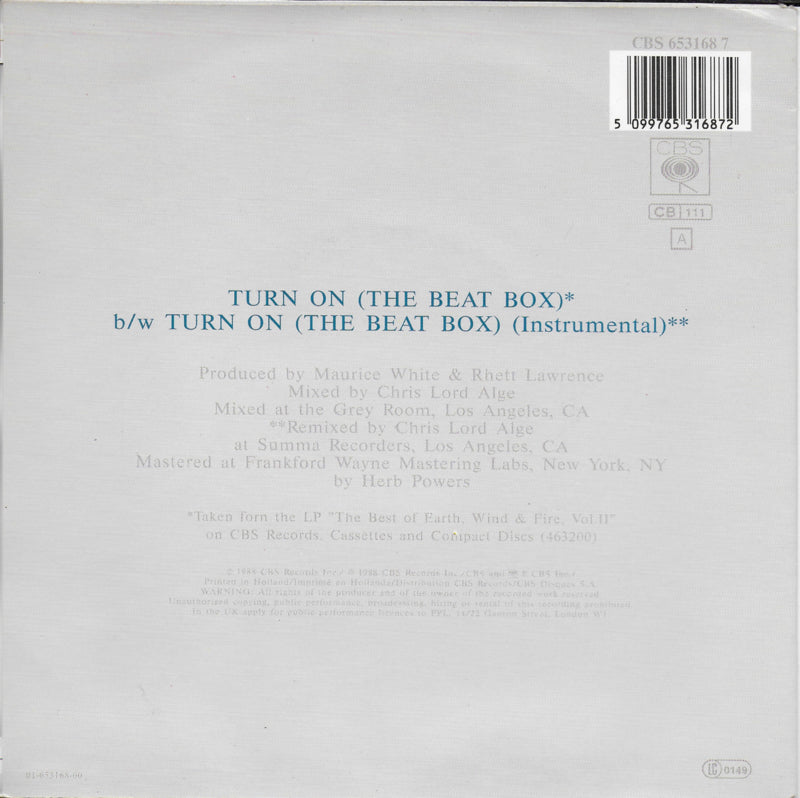 Earth, Wind & Fire - Turn on (the beat box)
