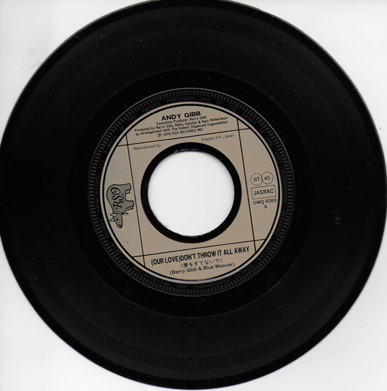 Andy Gibb - (our love) don't throw it all away (Japanse uitgave)
