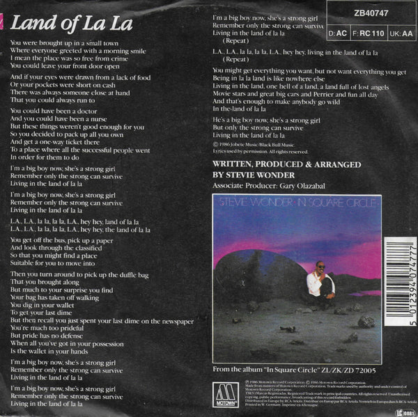 Stevie Wonder - Land of la la