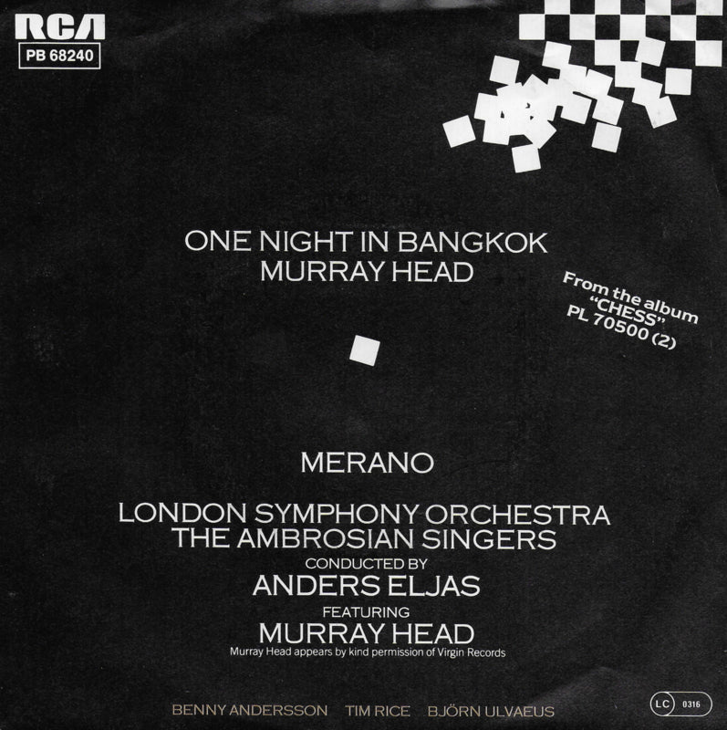 Murray Head - One night in Bangkok (Duitse uitgave)