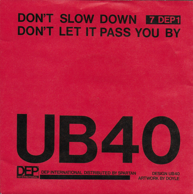 UB 40 - Don't slow down (Engelse uitgave)