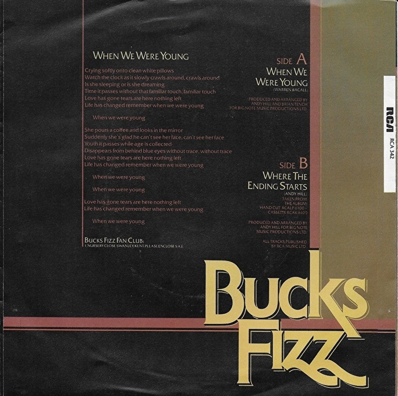 Bucks Fizz - When we were young