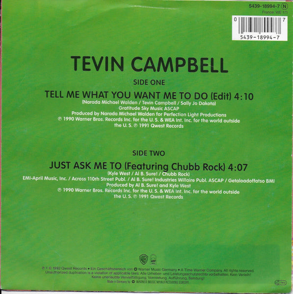 Tevin Campbell - Tell me what you want me to do