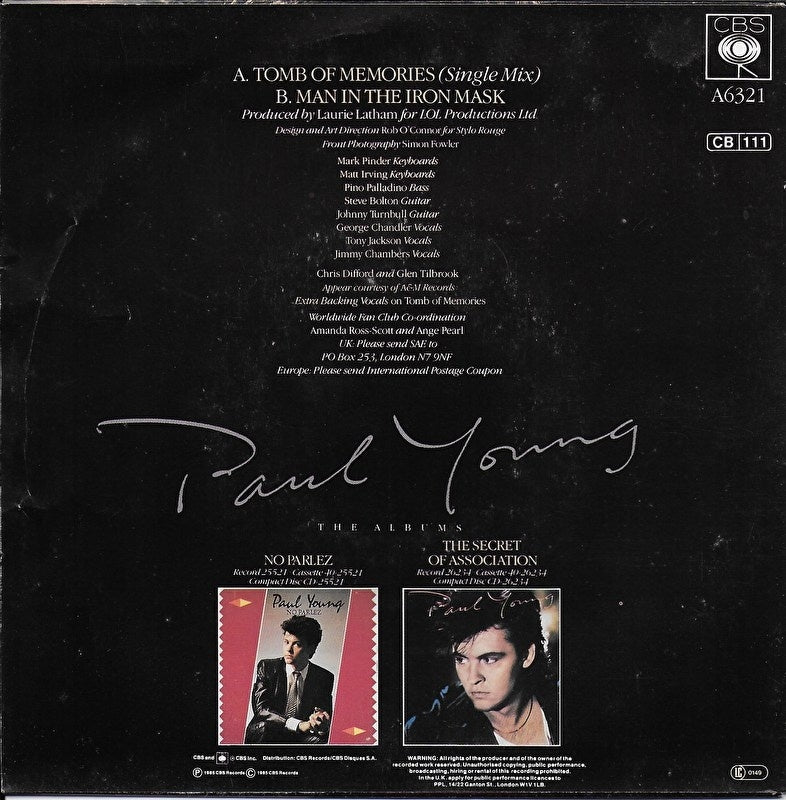 Paul Young - Tomb of memories