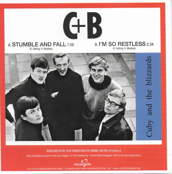 Cuby + Blizzards - Stumble and fall / I'm so restless (Limited edition, geel vinyl)