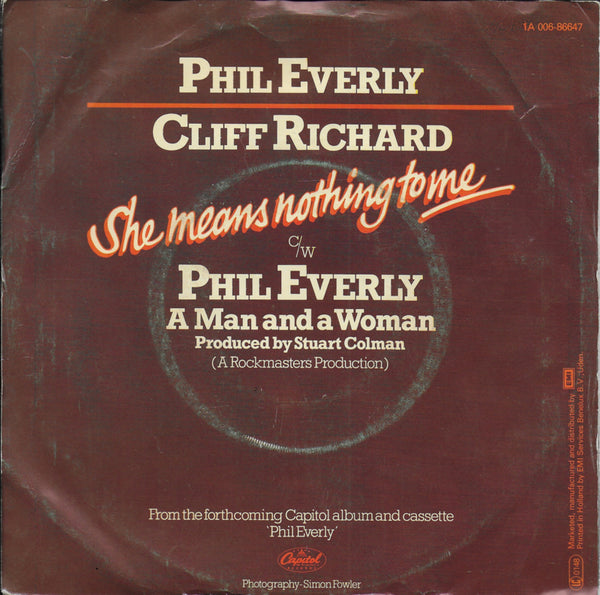 Phil Everly & Cliff Richard - She means nothing to me