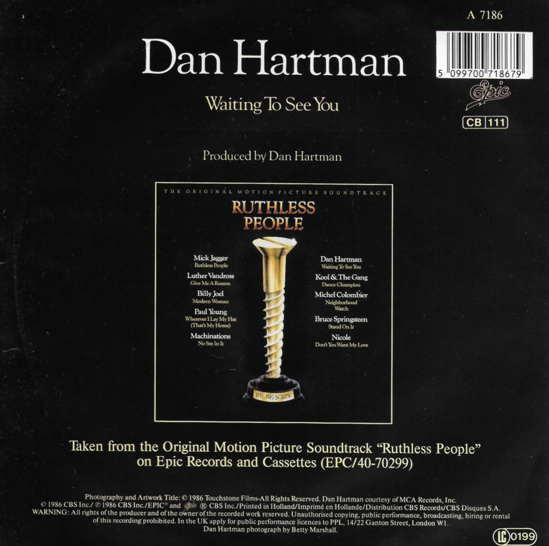 Dan Hartman - Waiting to see you