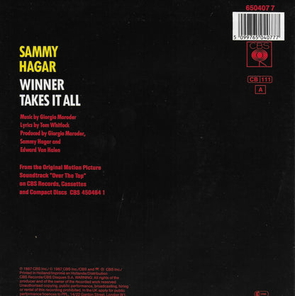 Sammy Hagar - Winner takes it all