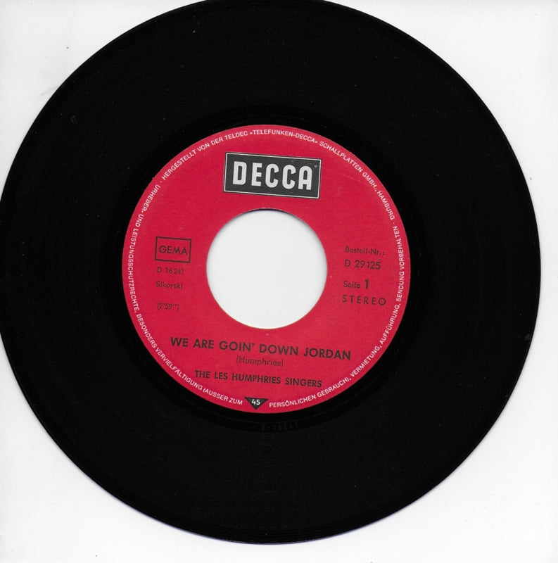 Les Humphries Singers - We are goin' down Jordan