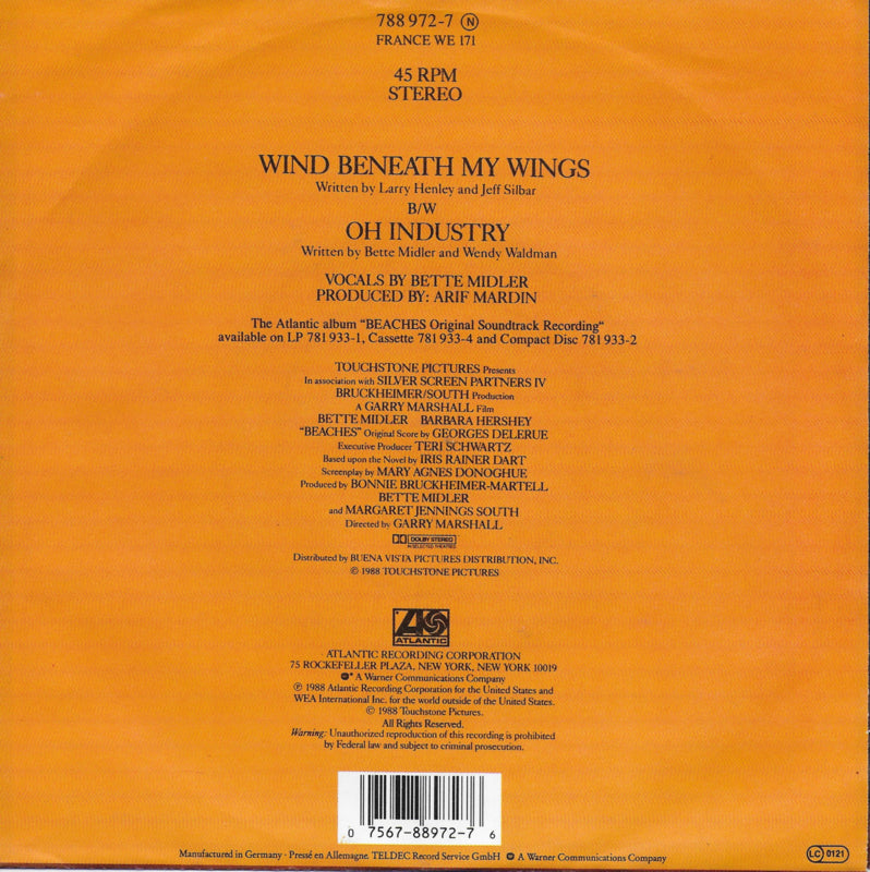 Bette Midler - Wind beneath my wings