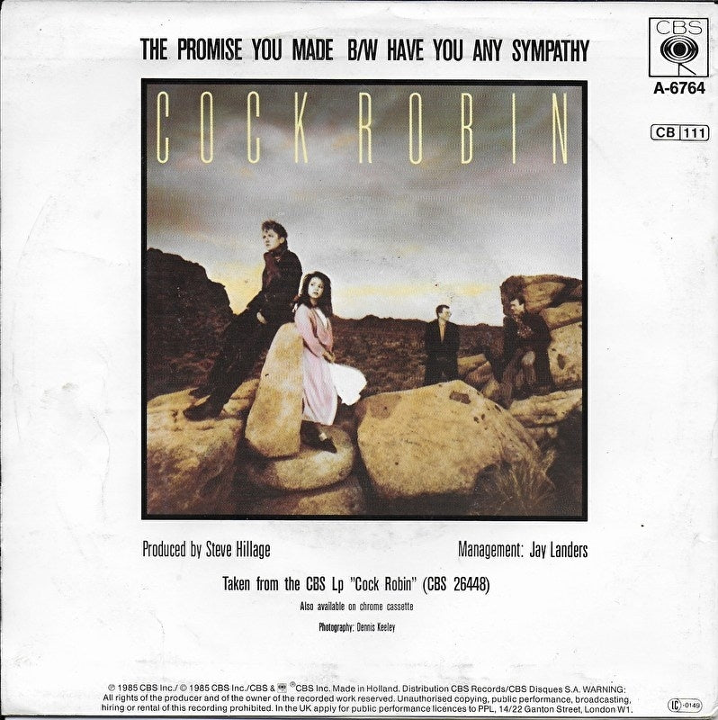 Cock Robin - The promise you made
