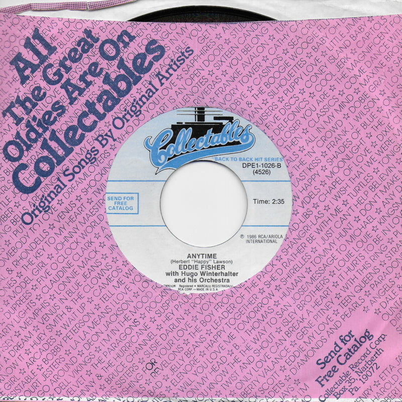 Eddie Fisher - Oh! My pa-pa (o mein papa) / Anytime