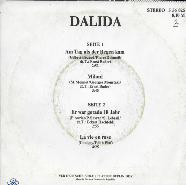 Dalida - Am tag als der regen kam