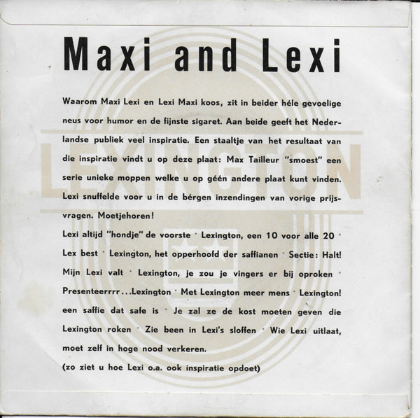 Max Tailleur - Maxi and Lexi