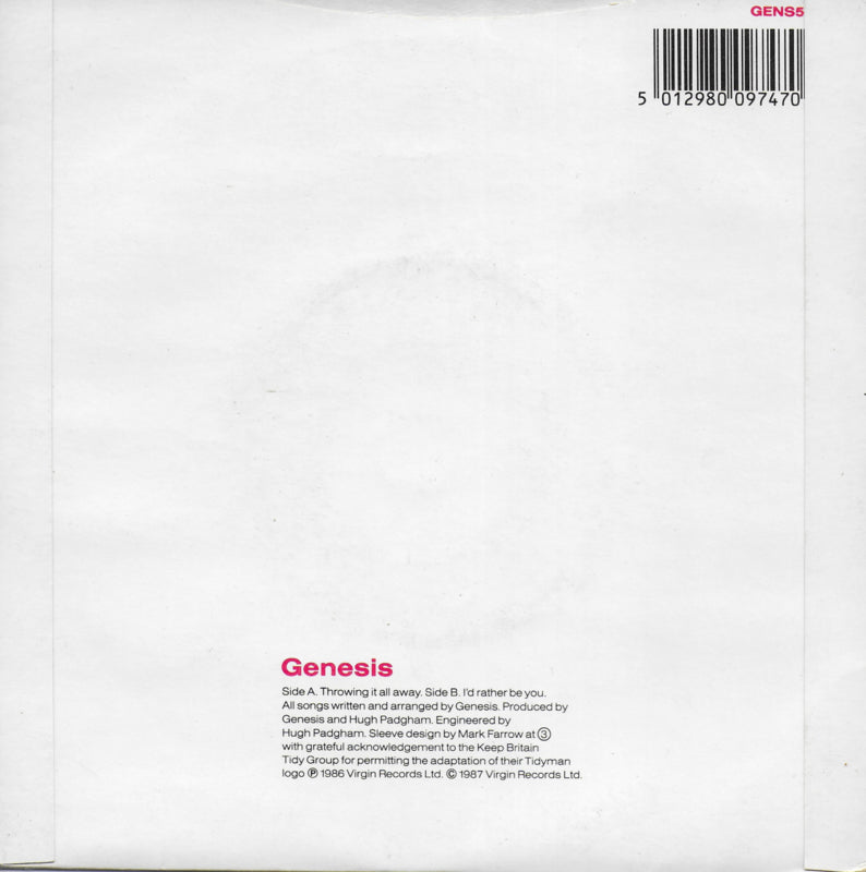 Genesis - Throwing it all away (Engelse uitgave)