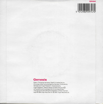 Genesis - Throwing it all away (Engelse uitgave)