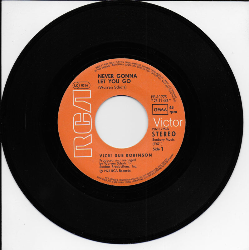Vicki Sue Robinson - Never gonna let you go