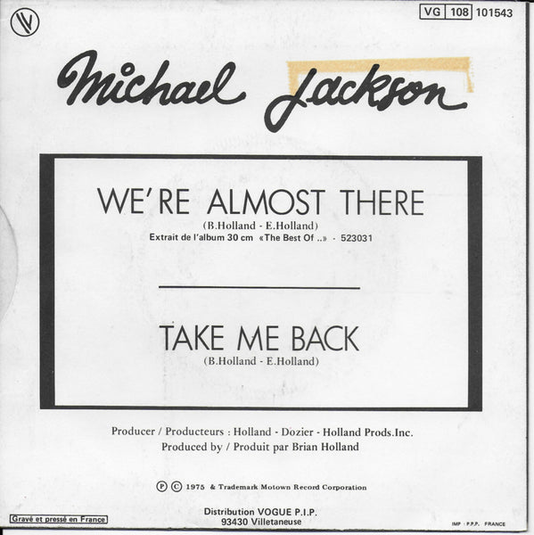 Michael Jackson - We're almost there