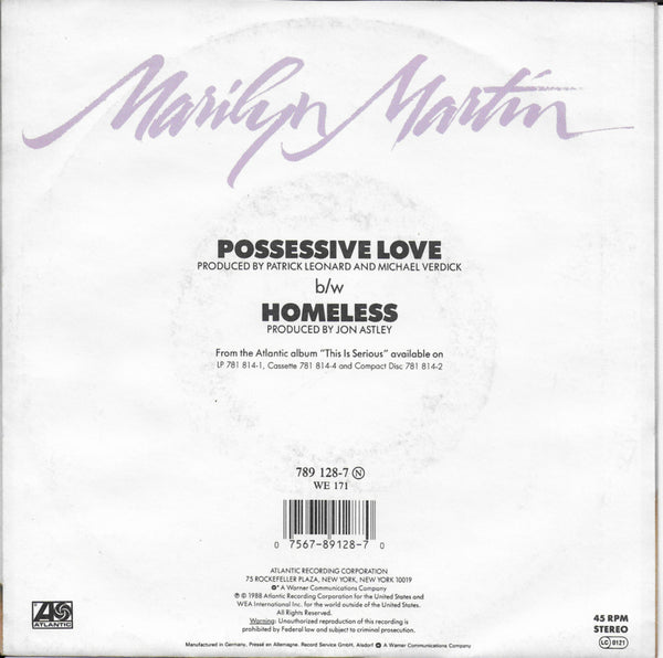 Marilyn Martin - Possessive love