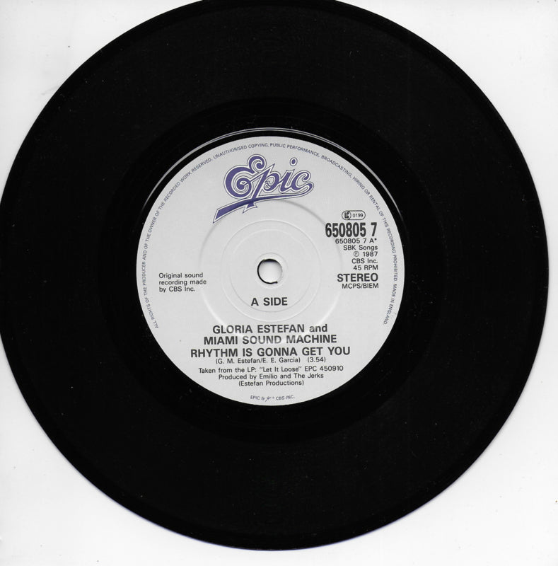 Gloria Estefan and Miami Sound Machine - Rhythm is gonna get you (Engelse uitgave)