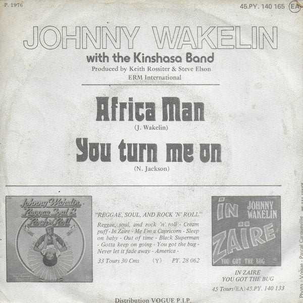 Johnny Wakelin with the Kinshasa Band - Africa man (Franse uitgave)