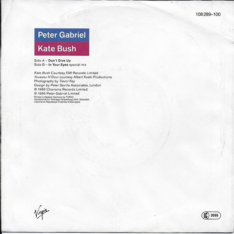 Peter Gabriel & Kate Bush - Don't give up