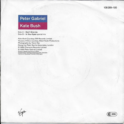 Peter Gabriel & Kate Bush - Don't give up