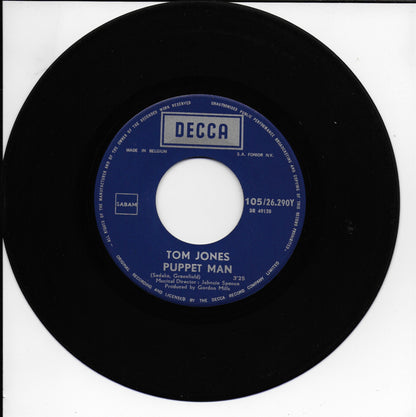 Tom Jones - Puppet man (Belgische uitgave)