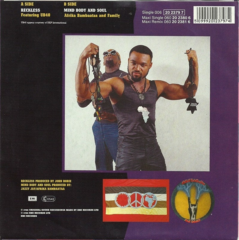 Afrika Bambaataa and Family ft. UB 40 - Reckless