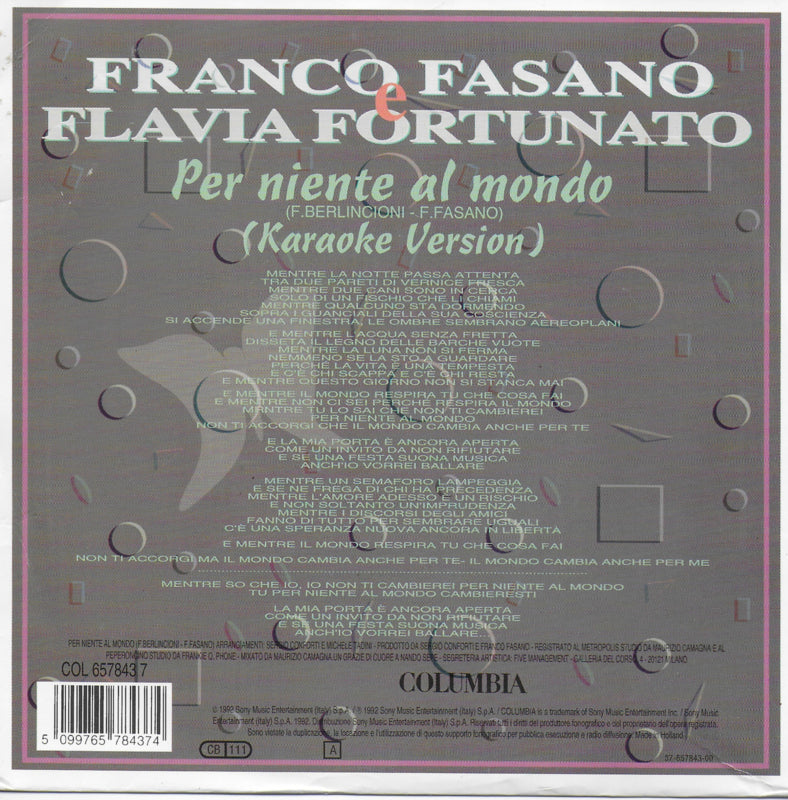 Franco Fasano e Flavia Fortunato - Per niente al mondo