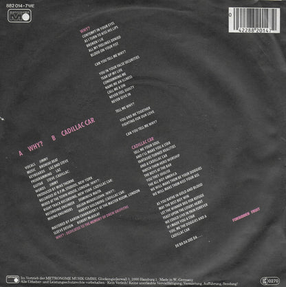 Bronski Beat - Why? (Duitse uitgave)