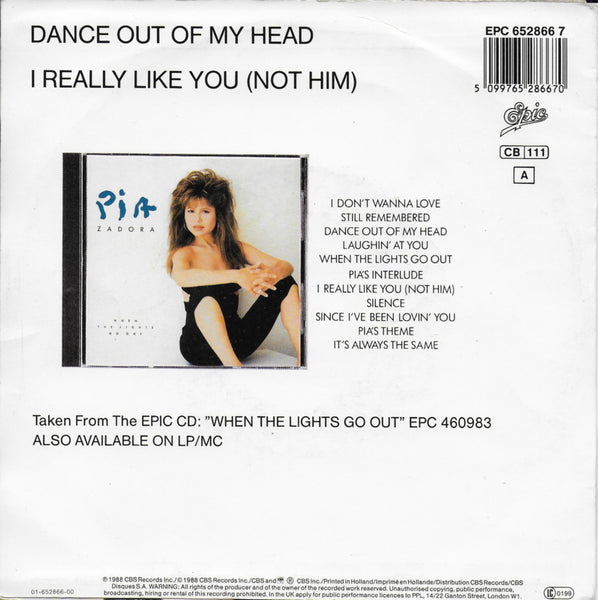 Pia Zadora - Dance out of my head