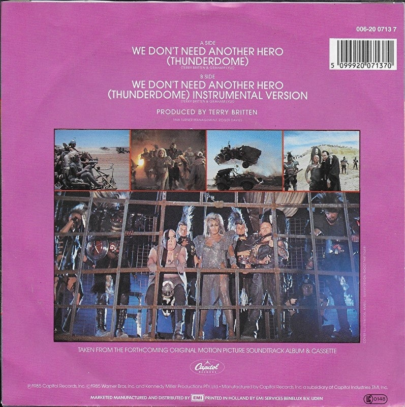 Tina Turner - We don't need another hero (thunderdome)