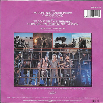 Tina Turner - We don't need another hero (thunderdome)