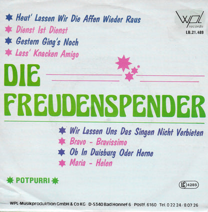 Die Freudenspender - Lass knacken am stammtisch