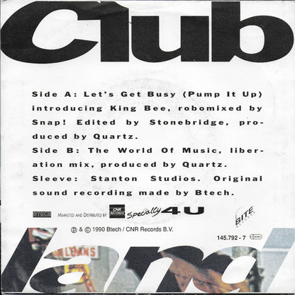 Clubland feat. Quartz - Let's get busy (pump it up)