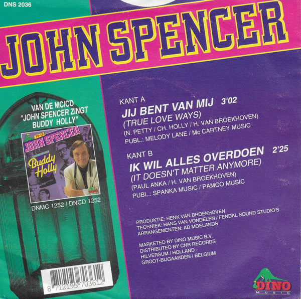 John Spencer - Jij bent van mij (true love ways)