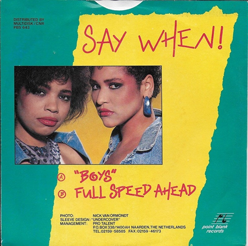 Say When! - Boys