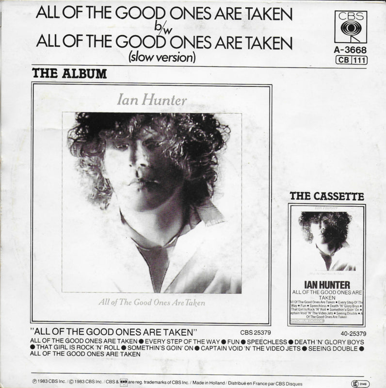 Ian Hunter - All of the good ones are taken