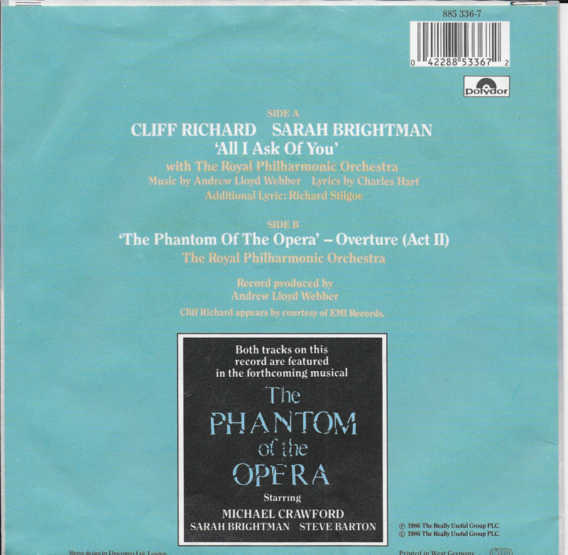 Cliff Richard and Sarah Brightman - All i ask of you
