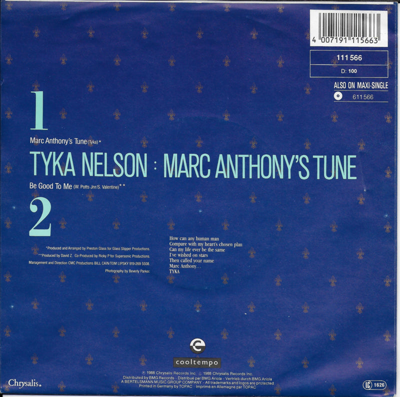 Tyka Nelson - Marc Anthony's tune