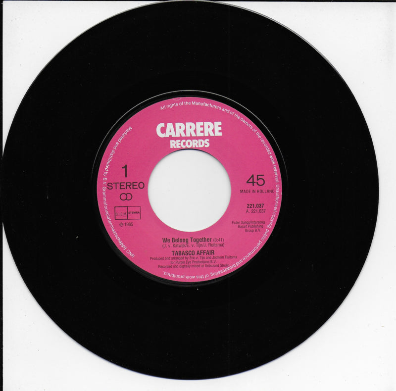 Tabasco Affair - We belong together