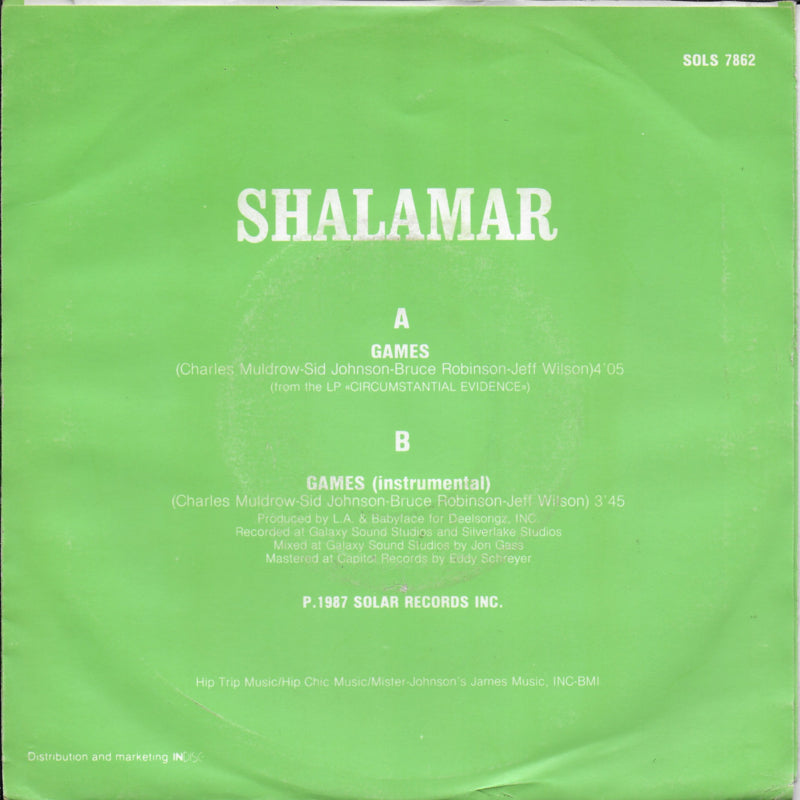 Shalamar - Games